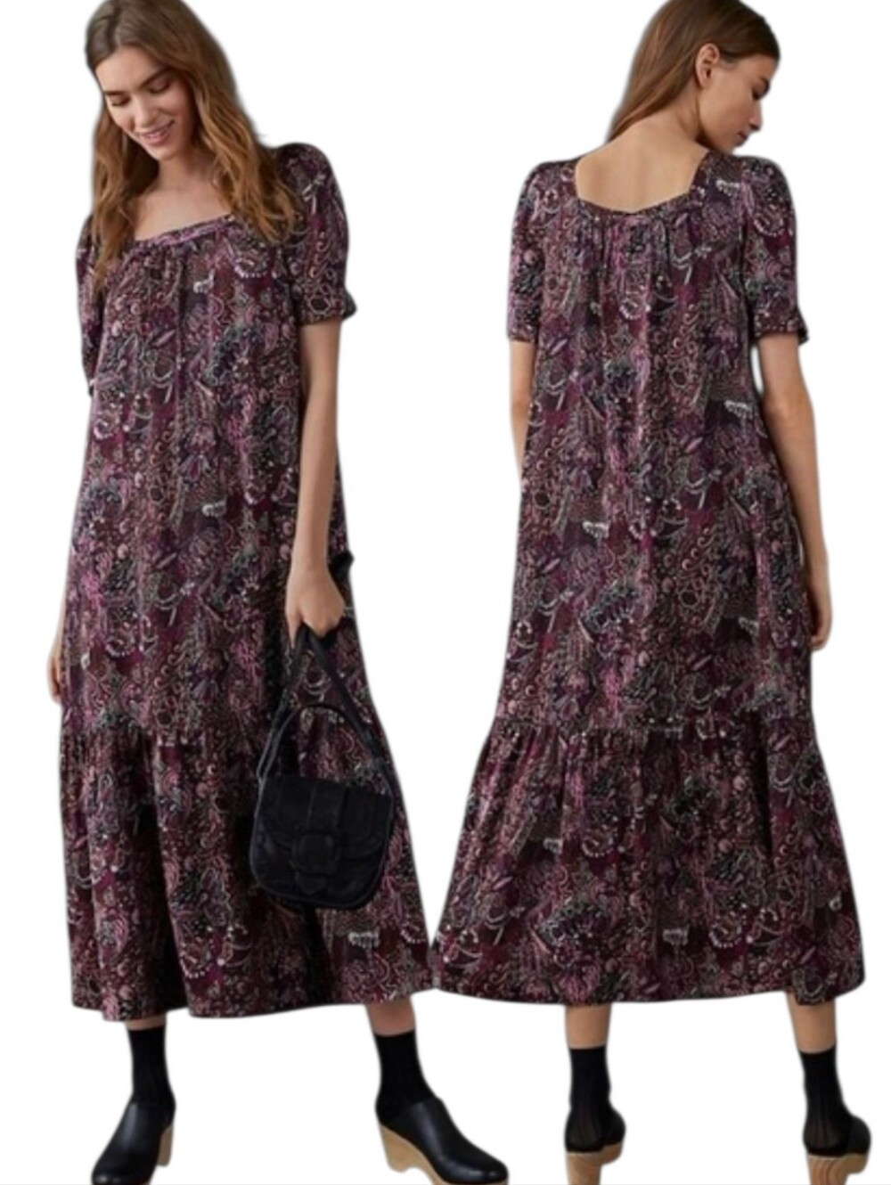MAEVE ANTHROPOLOGIE Lisabetta Paisley Maxi Dress - Size XS